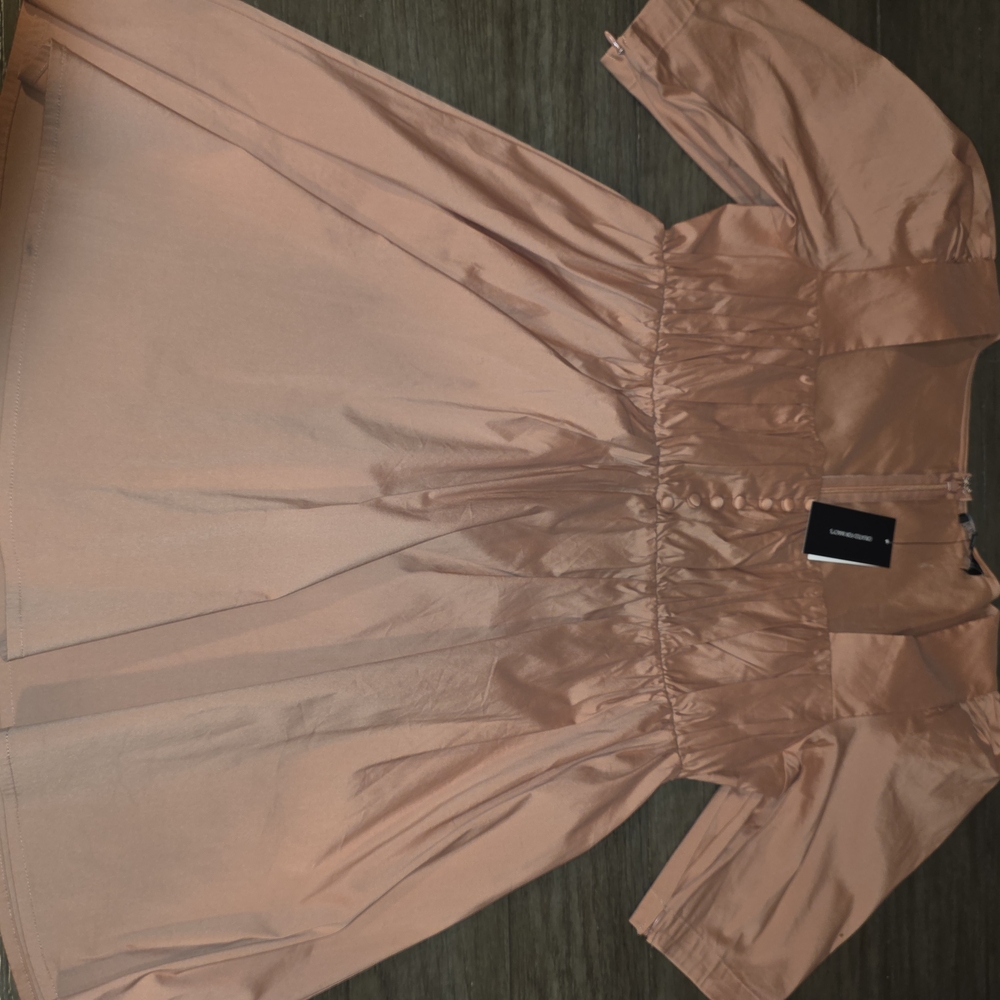 DANIELLE BERNSTEIN Coral Short Sleeve Blouse